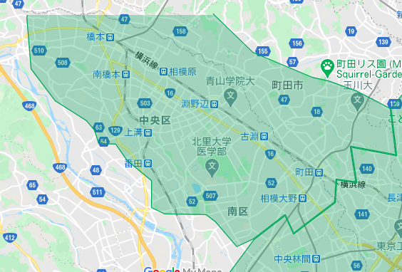 Uber Eats相模原市(緑区・中央区・南区)エリアのおすすめ加盟店と範囲