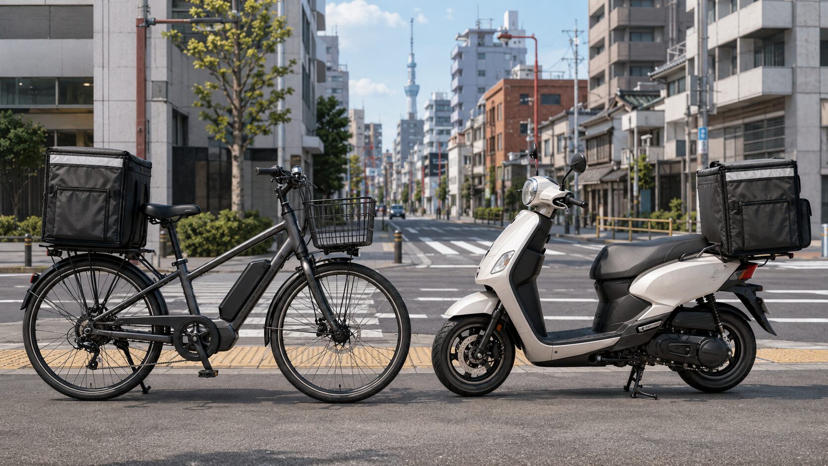 Amazon Nowで登録できる電動アシスト自転車と原付バイクの比較