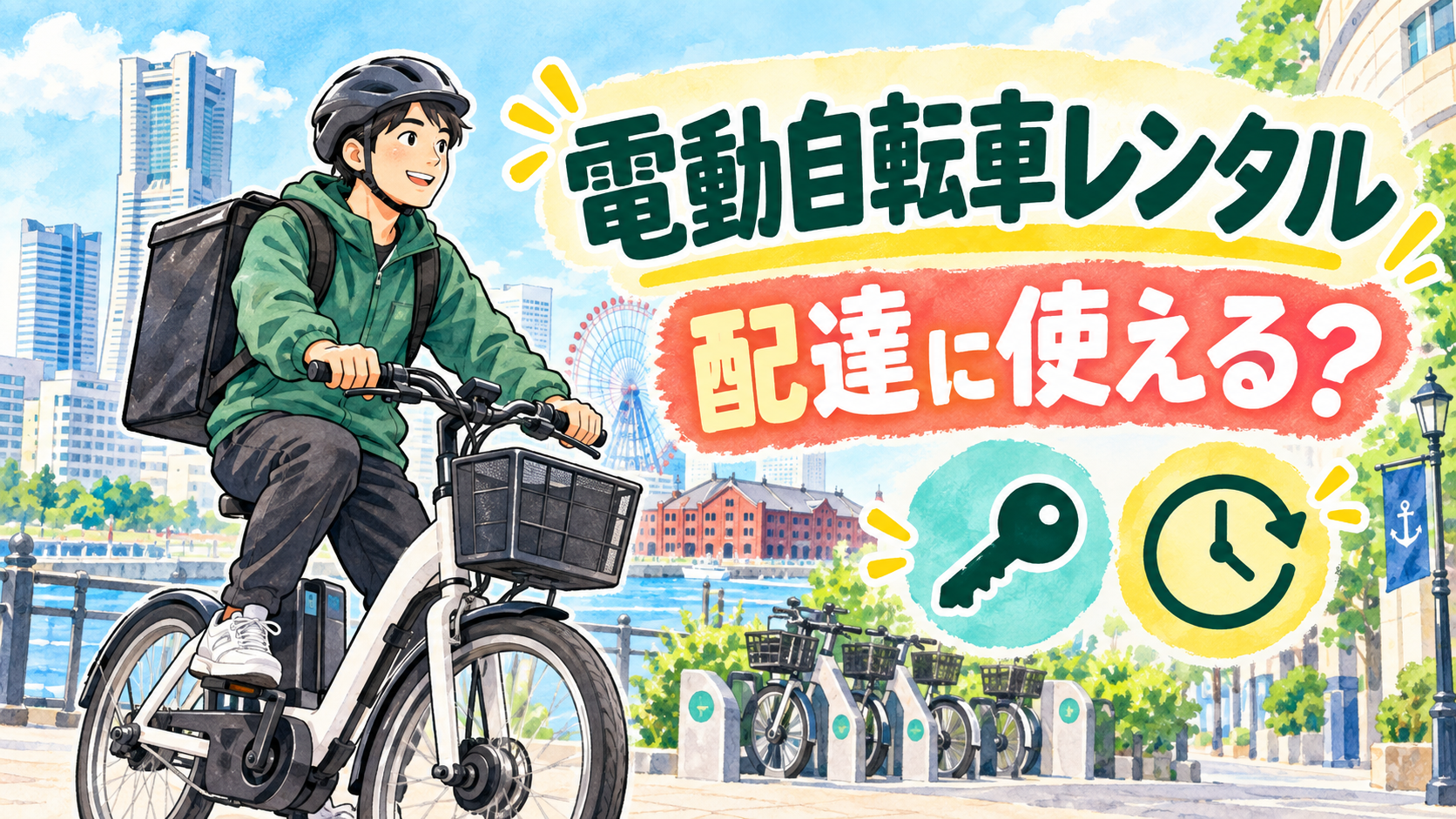 電動自転車レンタルをUber Eatsの配達に使えるか解説